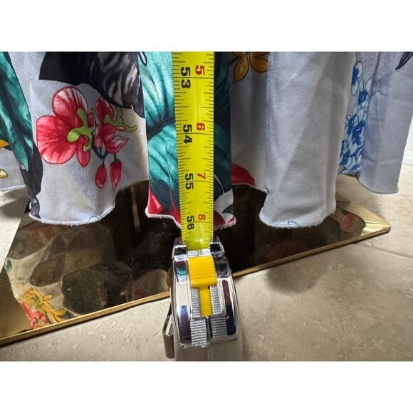 Badgley Mischka Floral Grommet Maxi Halter Size 4 Wedding Guest Vacation - Picture 12 of 12